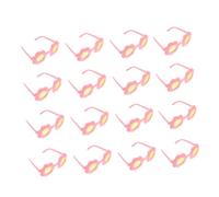 Abaodam 15piezas Gafas De Sol Miniatura para Muñecas Gafas De Sol Forma De Flor para Juguetes De Patito Accesorios De Vestimenta para Manualidades y Decoración De Casa De Muñecas