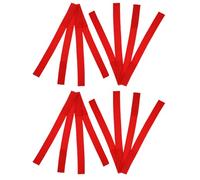 Abaodam 16 Correas de Remolque de Poliéster Rojo para Cabrestante, Correa de Tracción Resistente Gancho para Recuperación de Vehículos Todoterreno y Remolque, Uso en Barro y Arena