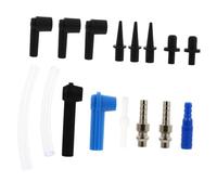 Abaodam 16 Piezas Kit Conectores para Purgado Aceite Frenos Coche Accesorios Automotrices Herramienta Reemplazo Aceite Embrague Material Duradero y Fácil Uso para Cambio Freno Manual