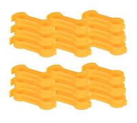 Abaodam 18 Piezas Corrector de Patas para Pollitos y Codornices, PVC | Ajuste Rápido y Estable, para Criaderos y Incubadoras, Color Amarillo, Soporte de Corrección de Patas