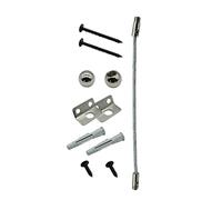 Abaodam 1juego Anticaída De Muebles Para Anclaje De Seguridad Para Pared Kit De Fijación Para Muebles Protección Contra Volcadas Para Estanterías Armarios y Mesas Inoxidable