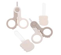 Abaodam 1juego Cortaúñas Para Bebés Tijeras De Uñas Seguras Uñas Para Recién Nacidos Kit De Cuidado Infantil Diseño Portátil y Multifuncional Para Edades