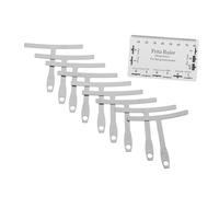 Abaodam 1juego Regla De Medición De Acción De Cuerda Para Guitarra Kit De Luthier Calibradores De Radio y Paño De Limpieza Accesorio Para Configuración De Instrumentos
