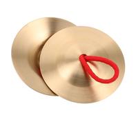 Abaodam 1par Cymbales De Cobre Mini Para Niño Niña Instrumento De Percusión De Mano Perfectos Para Celebraciones Fiestas y Clases De Danza