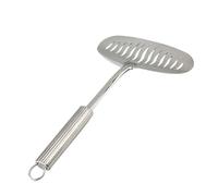Abaodam 1pieza Espátula de Cocina Acero Inoxidable Paleta Ancha y Gruesa para Carnes Pescado y Tortitas Mango Ergonómico Antióxido para Uso Profesional y Doméstico