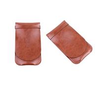 Abaodam 1pieza Estuche de Cuero para Bolígrafos y Plumas Funda Protectora Vintage para Varios Bolígrafos Bolsa de Almacenamiento para Oficina Escuela y Uso Doméstico Color Café