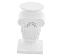 Abaodam 1pieza Mini Columna De para Mesa Escultura Clásica Griega Adorno De Jardín Base para Color Blanco para Decoración del