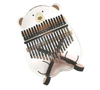 Abaodam 1pieza Piano De Pulgar De Tonos Diseño De Oso De Cuento Kalimba Transparente De Acrílico Para Principiantes Piano De Dedos Portátil Para Relajación Musical