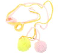 Abaodam 2 Balones de Felpa para Gatos con Ventosa, Juguete Interactivo Resistente para Interior Que Estimula la Curiosidad del Gato, Pack de 2 Unidades