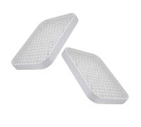Abaodam 2 Bandejas Sanitarias de Plástico Blanco para Entrenamiento de Orinal de Conejos y Hurones, Bandeja Removible para Jaulas de Mascotas Pequeñas
