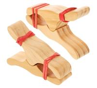 Abaodam 2 clips de madera para construir fuertes para tienda de campaña, accesorios de agarre fuerte para una sujeción segura para jardines de infantes, casas de muñecas y entornos de juego