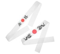 Abaodam 2 Diademas Ninja Japonesas para Chef de Sushi, Banda de Poliéster Transpirable y Multifuncional, Estilo Minimalista Japonés para Disfraces y Uso Diario