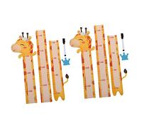 Abaodam 2 Juegos altura pegatinas gráficos crecimiento del bebé regla medir para la altura pegatinas infantiles pared pegatinas pared infantiles tabla crecimiento espesar mural