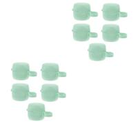 Abaodam 2 Juegos Caja De Chupete Porta Chupete Baberos Estuche Estuche Batido Casos Titular Del Caja Del Gel De Sílice Green 5 Piezas * 2