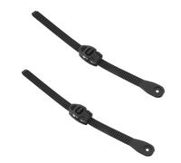 Abaodam 2 Juegos Correas Ajustables para Patines en Línea y Patinaje sobre Hielo Correas Negras de 280 MM Hebilla Microajustable en Forma de Corazón y Tornillos Accesorios para Patines