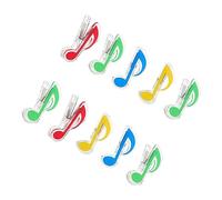 Abaodam 2 Juegos de Clips para Partituras de Piano Soportes para Notas Musicales Plástico Resistente Abrazadera Fuerte Diseño Simple para Libros de Música 10 Unidades