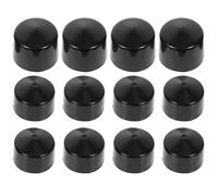 Abaodam 2 Juegos de Copas Pivotantes y Ejes de Repuesto para Patineta, Kit de Piezas de Longboard en PU Negro, Almohadillas a Prueba de Golpes para Reparación y Mejora en Deportes al Aire