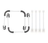 Abaodam 2 Juegos de Patas Plegables para Escritorio Material de Acero Inoxidable y Goma, Fáciles de Instalar y Reemplazables para Mesas Portátiles Ordenador