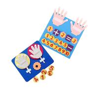 Abaodam 2 Juegos Juguetes Educativos para Números de Fieltro para Aprendizaje Matemático Desarrollo de Inteligencia y Coordinación Manual
