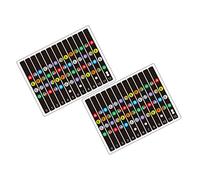 Abaodam 2 Juegos Pegatinas Escala Ukelele pegatinas de notas para principiantes diapasón guía pegatinas escala pegatinas nota pegatinas Guitarra apliques herramienta de práctica Accesorios