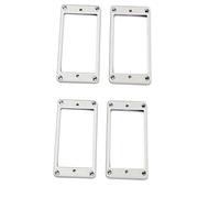 Abaodam 2 Pares De Anillos De Montaje De Marco De Pastilla De Repuesto Plateados Para Guitarras Fácil Instalación