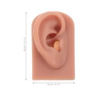 Abaodam 2 pares Modelo de Orejas de Silicona Suave Flexible y Realista Izquierdo y Derecho para Prácticas de Piercing Exhibición de Joyas y Entrenamiento Anatómico Tonos Piel y Oscuro
