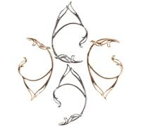 Abaodam 2 pares Pendientes Ear Cuff sin Perforación Minimalistas para Mujer Clips Oreja Plata y Joyería Elegante para Fiesta y Uso Diario