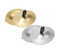 Abaodam 2 pares Platillos de Dedo para Danza del Vientre y Plata Instrumento de Percusión Portátil para Celebraciones y Fiestas Sonido Vibrante para Expresión Rítmica Profesional y Uso