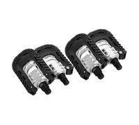 Abaodam 2 Pares Plegables de Aluminio para Bicicleta Antideslizantes y Resistentes al Desgaste Compatibles con Bicicletas de Montaña Carretera y Urbanas de Diseño Compacto para Ahorro de