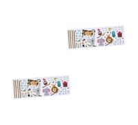 Abaodam 2 Pegatinas Removibles Para Tabla De Altura De Animales De Dibujos Animados Para Niños Y Niñas Monitor De Crecimiento De Pvc Para Decorar La De Tu Hijo.