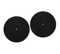 Abaodam 2 Piezas 12 bloc de notas de tocadiscos turntable almohadilla giratoria de alfombrilla de reproductor de vinilo DJ decoración accesorios tapete de de vinilo