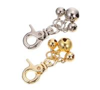 Abaodam 2 Piezas accesorios de timbre para mascotas Cuello de animal colgando una campana pequeña collar de campana de cachorro collar de cascabel para perros Aleación de zinc