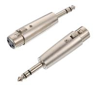 Abaodam 2 Piezas Adaptador XLR Pines Jack Estéreo Macho Conversor Micrófono Audio para Transmisión Sonido Estudio y Escenario