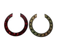 Abaodam 2 Piezas Adhesivas Decorativas para Orificio de Sonido de Guitarra Clásica Acústica Pegatinas Autoadhesivas Roseta para Accesorios de Instrumentos Musicales Compatible con Ukelele