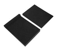 Abaodam 2 Piezas Almohadilla de esponja antivibración amortiguador vocero aire shock absorber insonorizacion almohadillas de aislamiento de altavoces estera de la esponja del altavoz Black