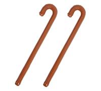 Abaodam 2 Piezas Bastón Inflable de PVC Resistente para Fiesta de Cumpleaños y Halloween Accesorio Portátil para Disfraces y Decoración de Escenario Diseño Divertido y Realista de Andar