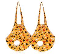 Abaodam 2 Piezas Bolsa de Transporte para Pollos Bolsa Portátil para Gallinas con Aperturas para Patas Resistente y Duradera para Mascotas de Usar y Llevar
