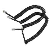 Abaodam 2 Piezas Cable Espiral para Teléfono Fijo Cable Telefónico Flexible y Duradero para Línea Fija Compatible con Teléfonos de Casa Fácil Instalación Interferencias