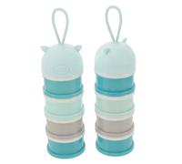 Abaodam 2 Piezas caja de leche en polvo contenedores de snacks para recipiente de leche dispensador de leche para bebe ir contenedor de fórmula polipropileno Sky-blue