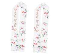 Abaodam 2 Piezas Cinturón De Futura Decoración Rosa Faja De Baby Shower Para Mami Futura Mamá Faja Mami Para Ser Faja Para Baby Shower Bebé Foto Satín Suministros Para La Fiesta