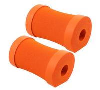 Abaodam 2 Piezas Coderas Protectoras de Mano para Ejercicio y Yoga, Almohadillas Antideslizantes Cilíndricas en Color Naranja, Acolchadas y Ergonómicas, 1 Par para Entrenamiento y Fitness