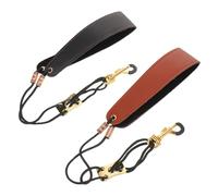 Abaodam 2 Piezas Correa de instrumento musical accesorios de saxo alto cinturón acolchado de saxo ajustable correa para colgar del cuello del saxofón Metal