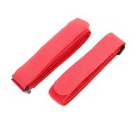 Abaodam 2 Piezas Correas de Amarre para Bicicletas Ajustables | Nylon Resistente, con Gancho y Bucle, Color Rojo, para Transporte, Pared y Portabicicletas