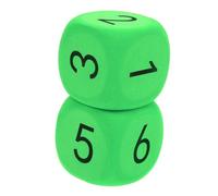 Abaodam 2 Piezas Dados Grandes de Espuma EVA para Dados Educativos Entretenimiento para Fiestas y Aula Seguro y Ligero para Aprender Números y Matemáticas Básicas