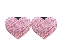 Abaodam 2 Piezas de Clip Aromático para Coche, Ambientador de Salida Diseño en Forma de Corazón, Decoración para Tablero Función de Aromaterapia, Complemento Versátil y Elegante Interior