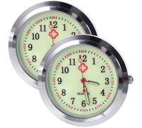 Abaodam 2 Piezas de Esfera de Reloj de Bolsillo de Cuarzo Vidrio, Diseño Creativo y Único para Bricolaje Manual, Adecuado para Relojes de Enfermera