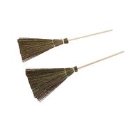 Abaodam 2 Piezas Escobas de Casa de Muñecas para Decoración de Micro Paisaje y Accesorios de Juguete Limpieza Realista para Ambientes