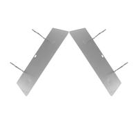 Abaodam 2 Piezas Estante de Tablero Perforado Bandeja Metálica de Hierro | Montaje en Pared, Compatibilidad y Organización Modular, Acabado Plata para Cocina y Garaje