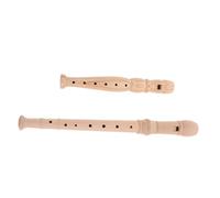 Abaodam 2 Piezas Flauta Dulce Estilo Alemán y Inglés Madera Robusta Afinación Precisa para Adultos Principiantes Educación Musical Hogar