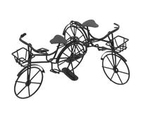 Abaodam 2 Piezas Mini Bicicleta Metálica Retro Figura Decorativa de Vintage para Escritorio Juguete Interactivo Miniatura Réplica Clásica para Decoración de Hogar y Accesorios para Muñecas